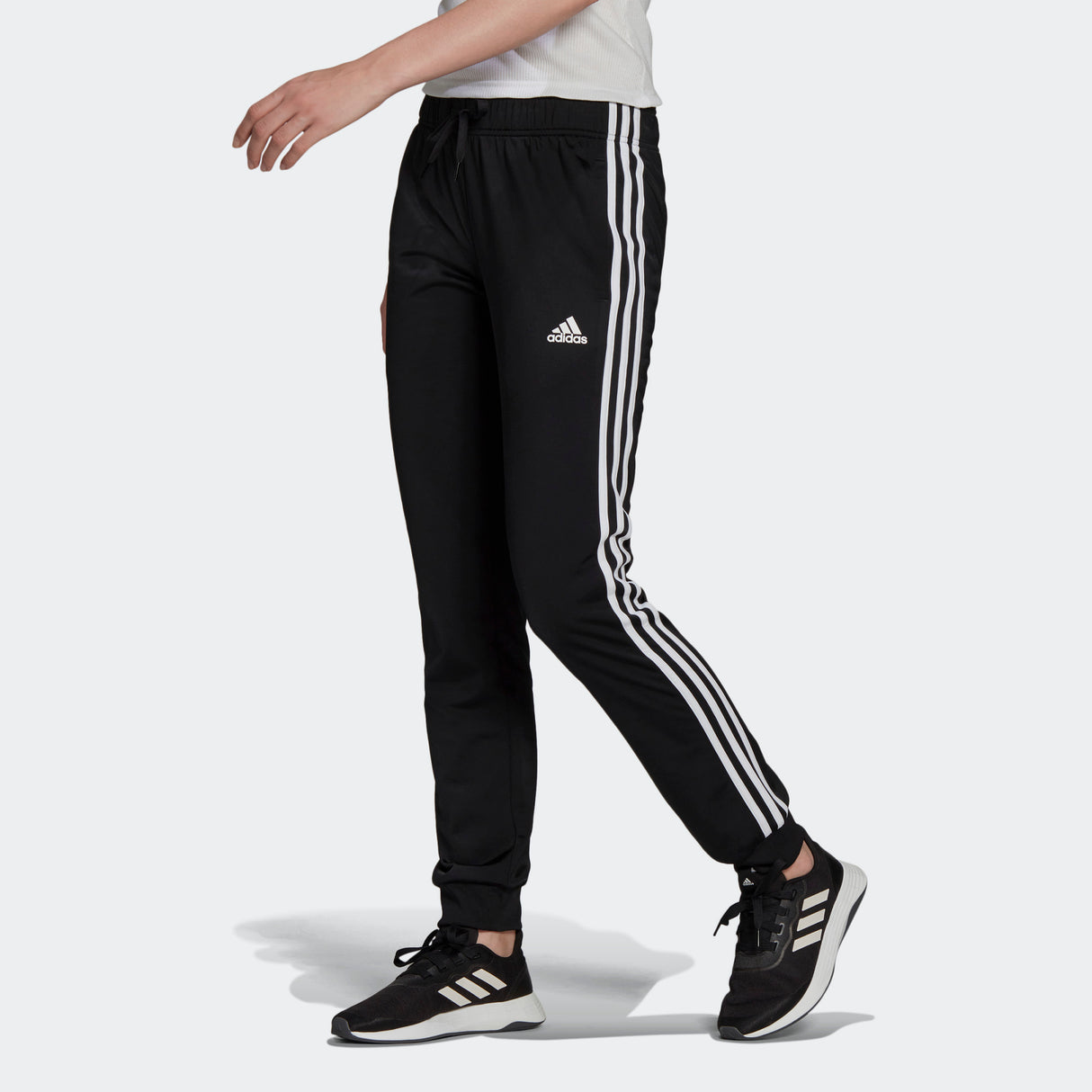 adidas Warm-Up Tricot Slim Tapered 3-Stripes Pants - Womens Casual
