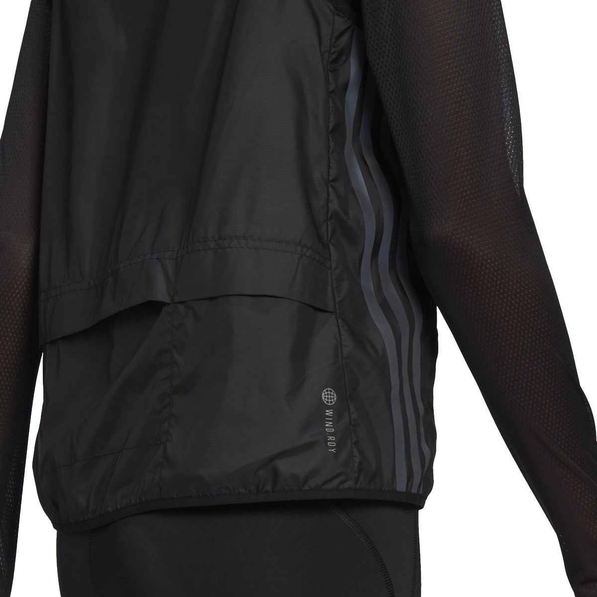 adidas Run Icon 3 Stripe Wind Running Vest - Womens Running