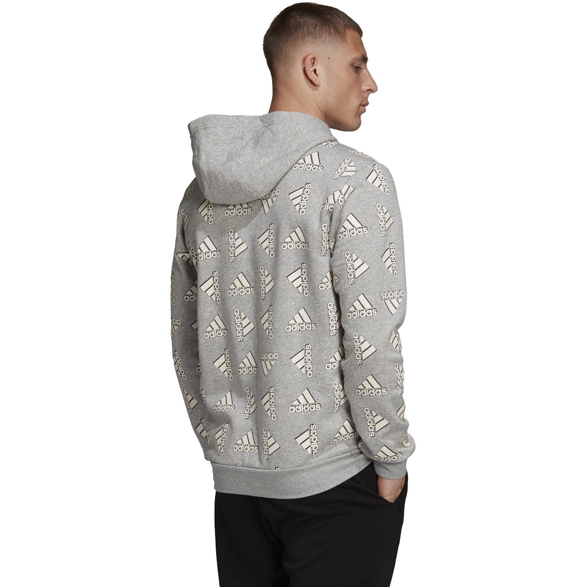 adidas All Over Print Fleece Hoodie - Mens Casual
