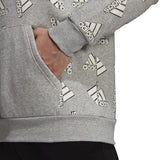 adidas All Over Print Fleece Hoodie - Mens Casual