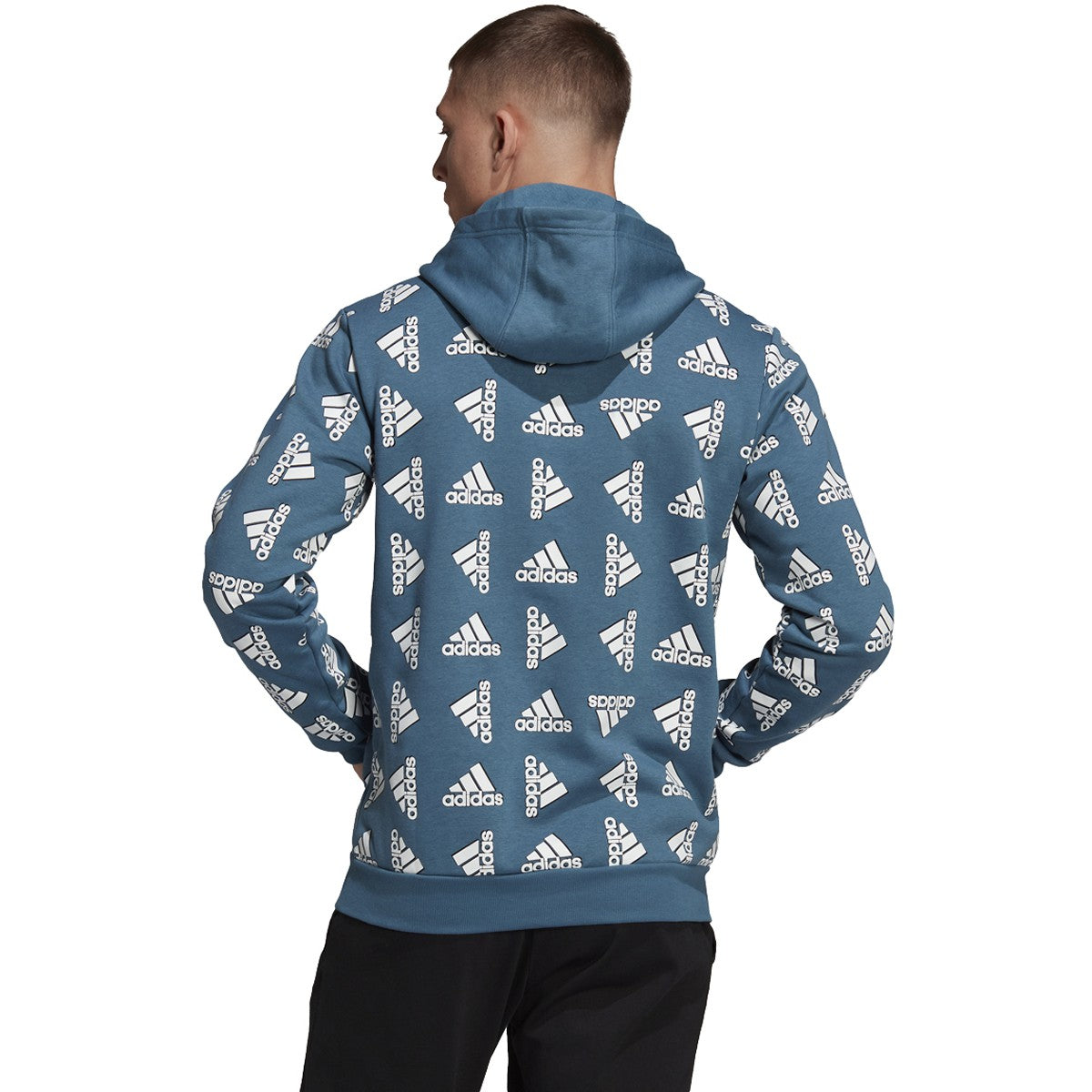 adidas All Over Print Fleece Hoodie - Mens Casual