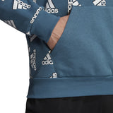 adidas All Over Print Fleece Hoodie - Mens Casual