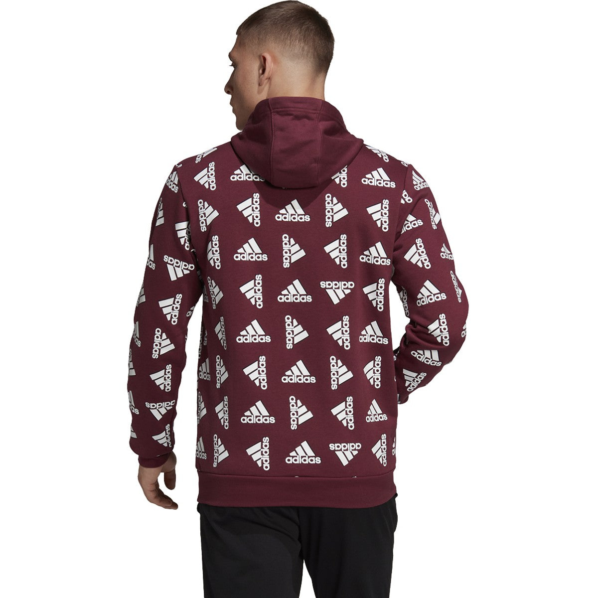 adidas All Over Print Fleece Hoodie - Mens Casual