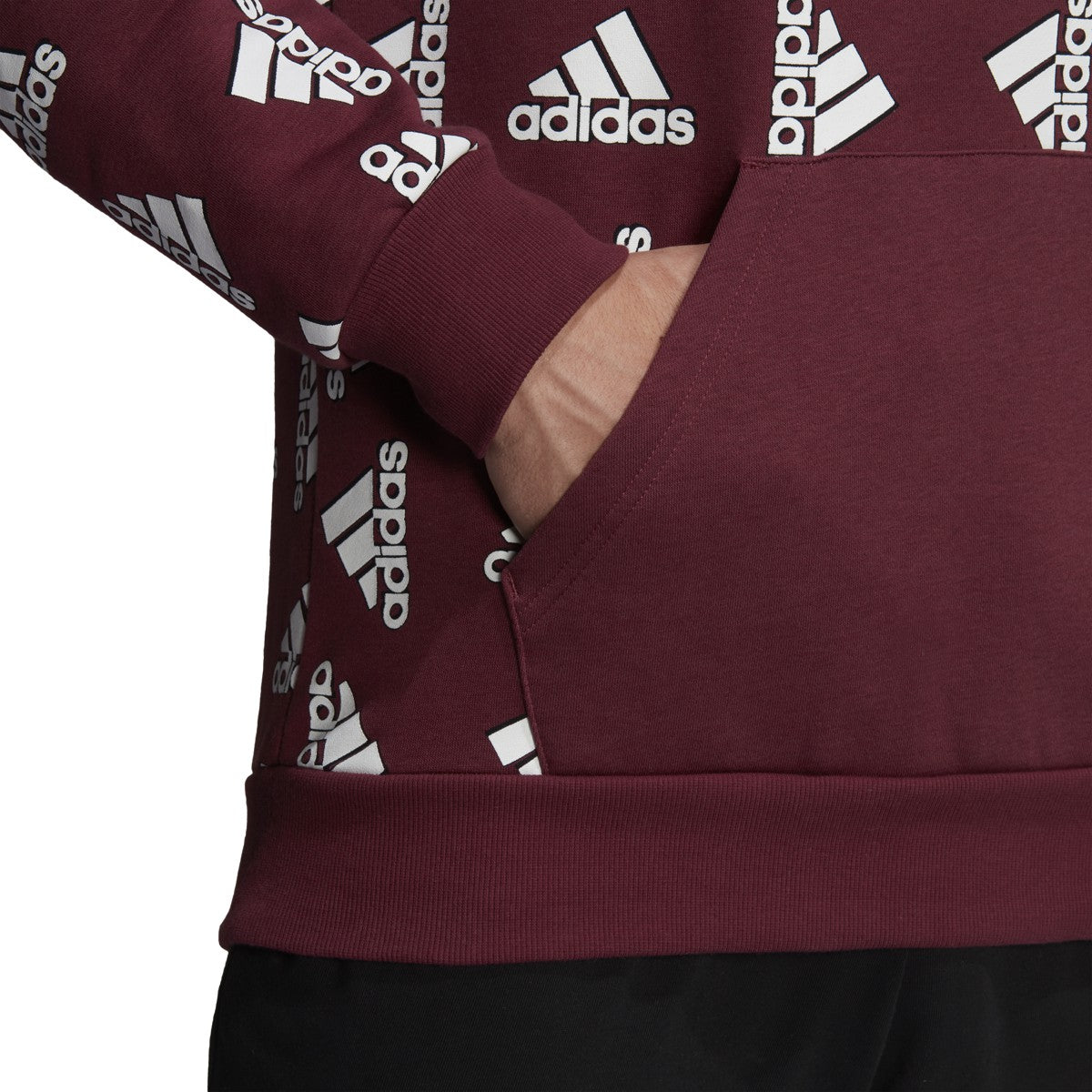 adidas All Over Print Fleece Hoodie - Mens Casual