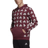adidas All Over Print Fleece Hoodie - Mens Casual