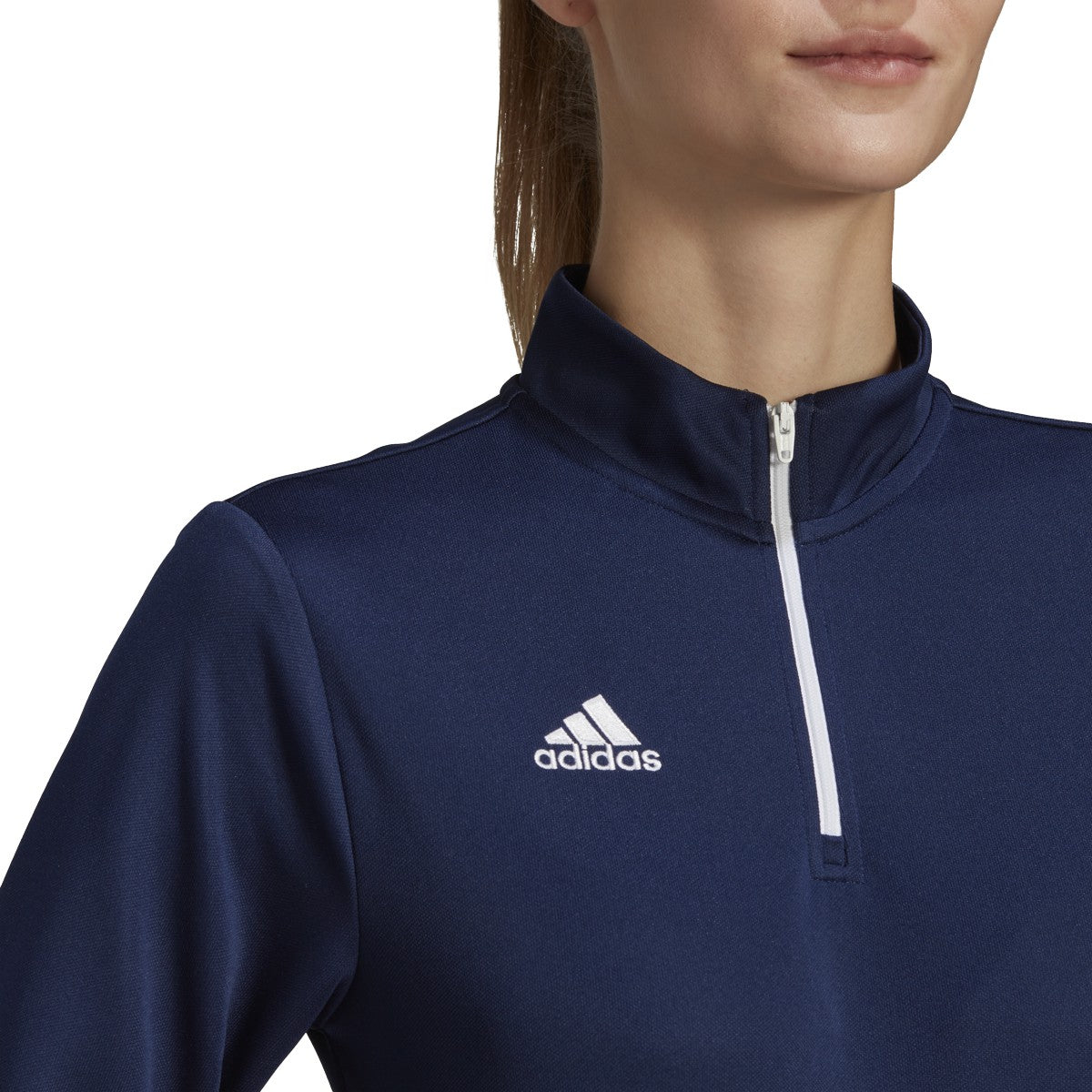adidas Entrada 22 Womens Soccer Quarter Zip Training Shirt