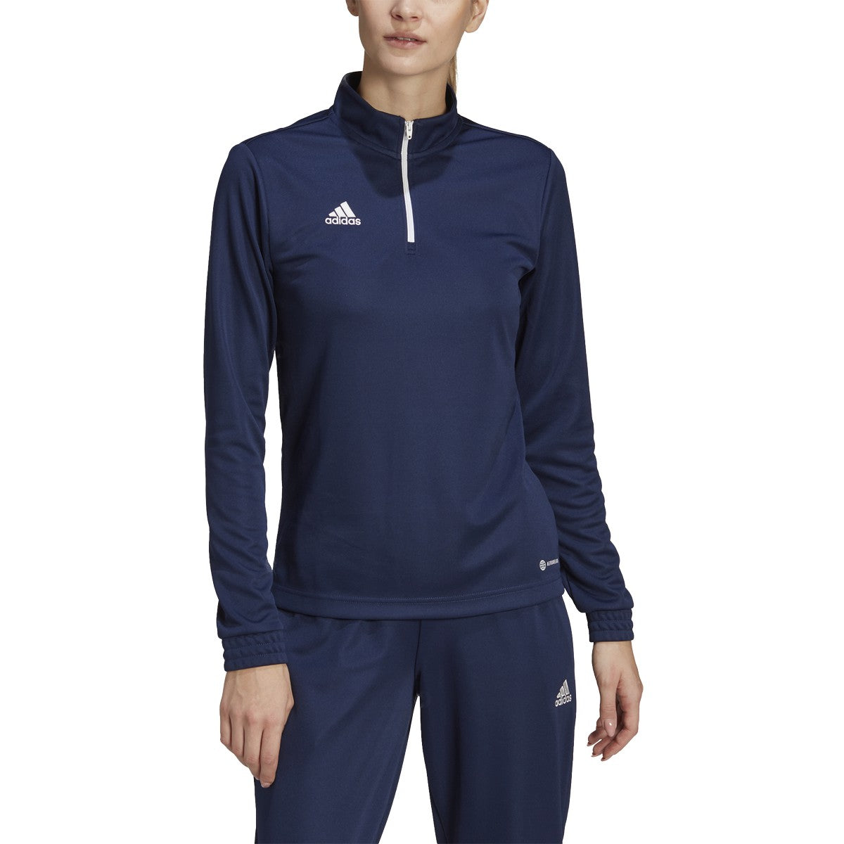 adidas Entrada 22 Womens Soccer Quarter Zip Training Shirt