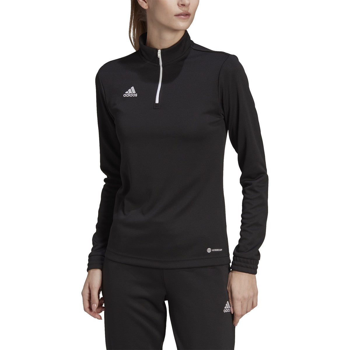adidas Entrada 22 Womens Soccer Quarter Zip Training Shirt