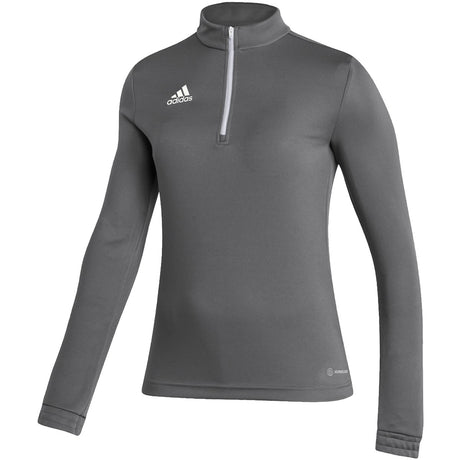 adidas Entrada 22 Womens Soccer Quarter Zip Training Shirt