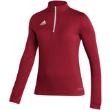 adidas Entrada 22 Womens Soccer Quarter Zip Training Shirt