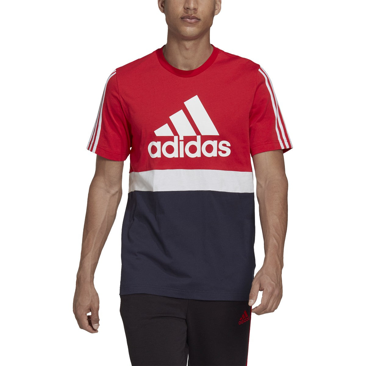 adidas Essentials Colorblock Tee - Mens Casual