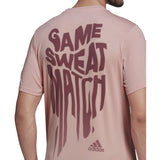 adidas Tennis Game Sweat Match Graphic T-Shirt - Mens Tennis