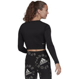 adidas Seamless Cropped Long Sleeve T-Shirt - Womens Training