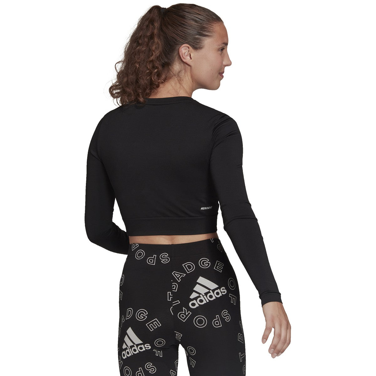 adidas Seamless Cropped Long Sleeve T-Shirt - Womens Training