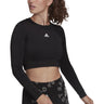 adidas Seamless Cropped Long Sleeve T-Shirt - Womens Training