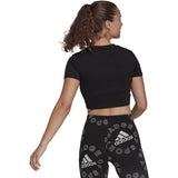 adidas Seamless Fitted Cropped T-Shirt - Womens Training