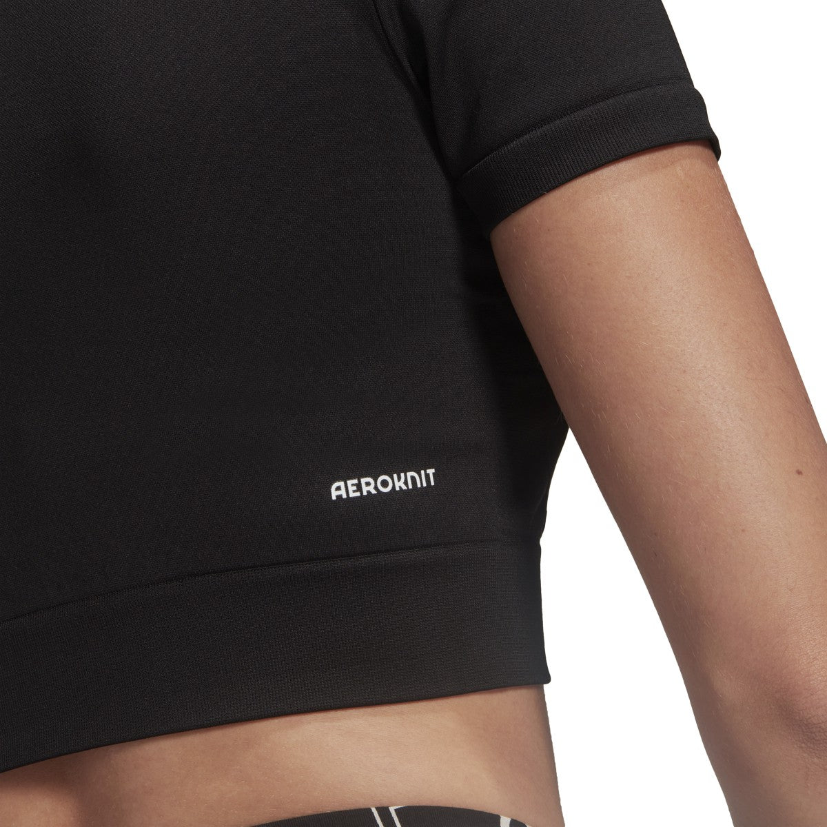 adidas Seamless Fitted Cropped T-Shirt - Womens Training