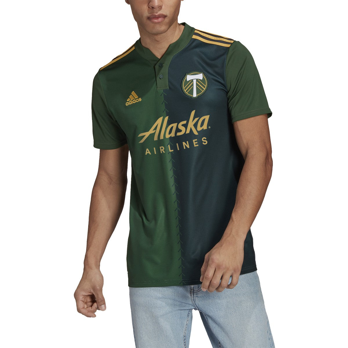 adidas 21/22 Portland Timbers Home Jersey Replica - Mens Soccer