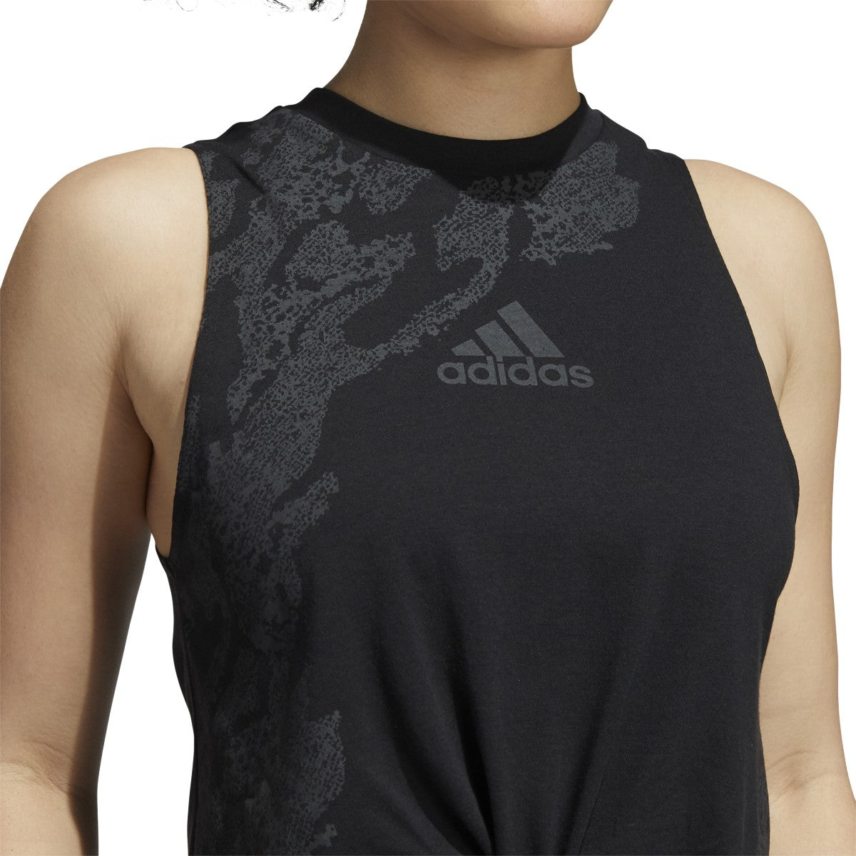 adidas Camo Graphic Knot Tank - Womens Training