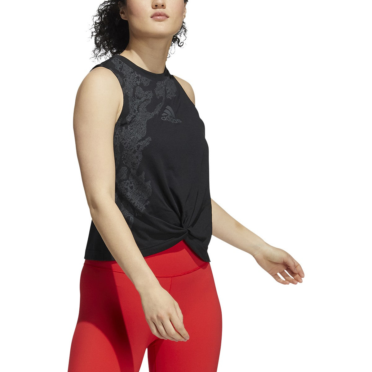 adidas Camo Graphic Knot Tank - Womens Training