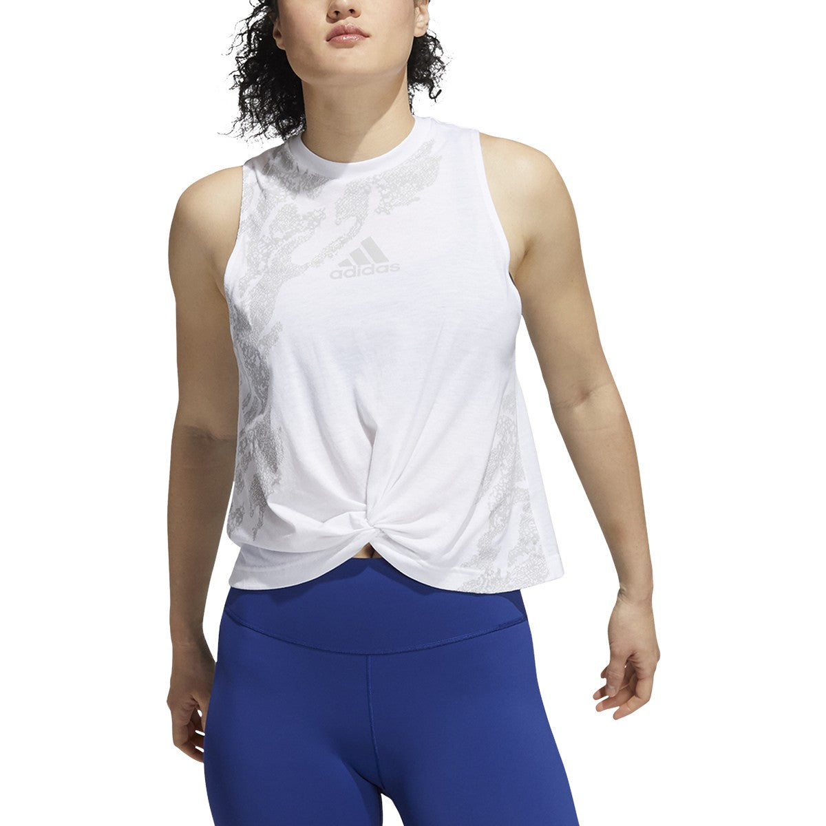 adidas Camo Graphic Knot Tank - Womens Training