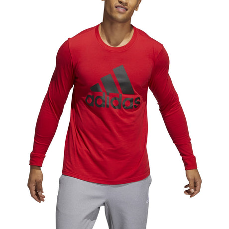 adidas Badge of Sport Longsleeve Tee - Mens Multi-Sport