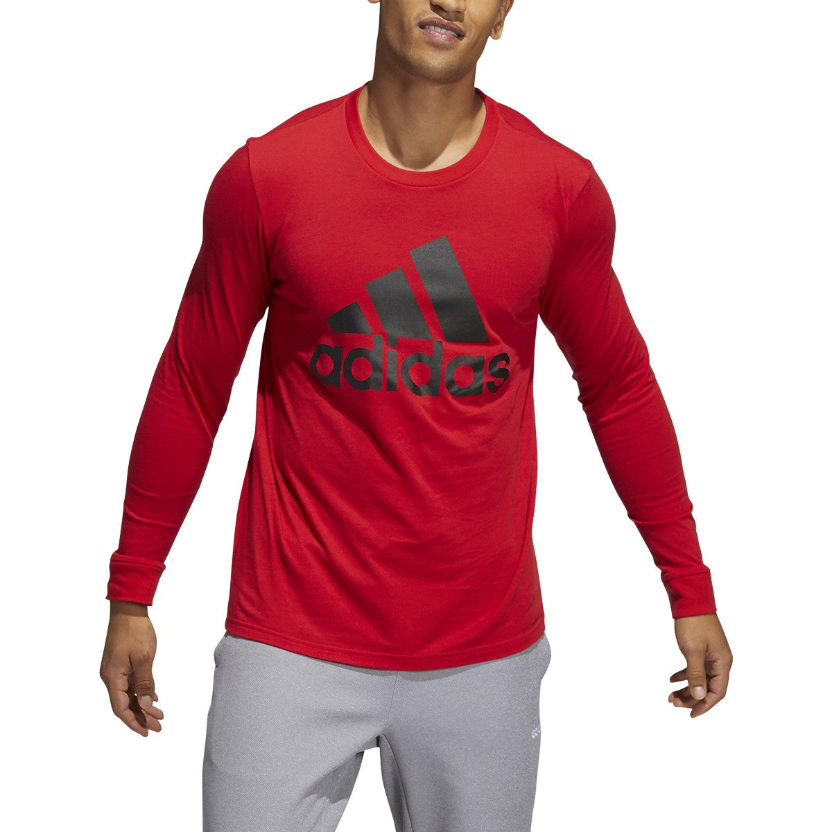 adidas Badge of Sport Longsleeve Tee - Mens Multi-Sport
