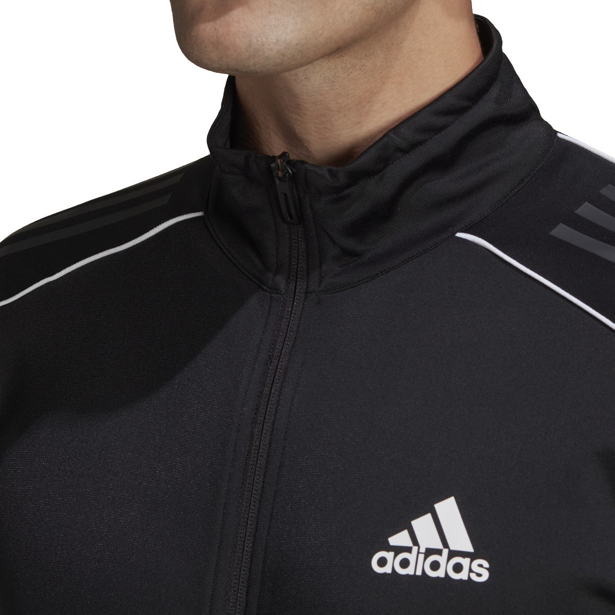 adidas 3-Stripe Knit Tennis Jacket - Mens Tennis