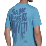 adidas Tennis Game Sweat Match Graphic T-Shirt - Mens Tennis