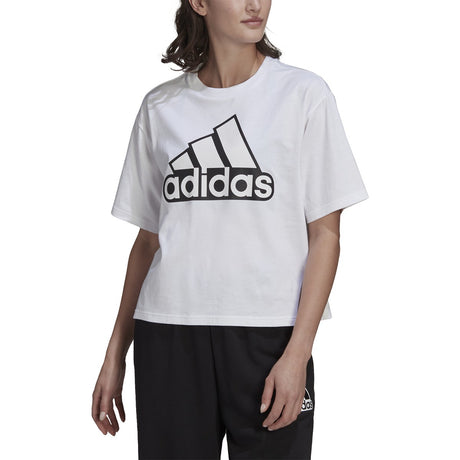 adidas Essentials Cropped Logo T-Shirt - Womens Casual