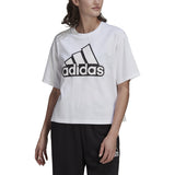 adidas Essentials Cropped Logo T-Shirt - Womens Casual