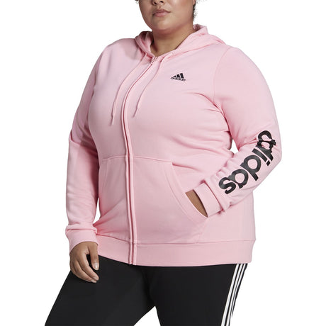 adidas Essentials Plus Size Full-Zip Hoodie - Womens Casual