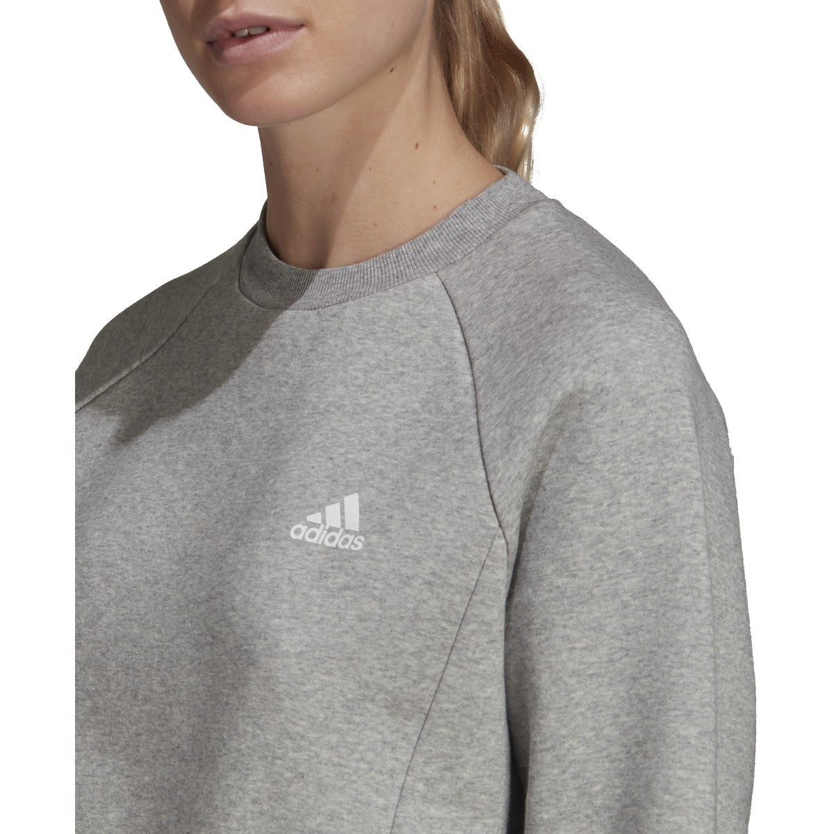 adidas Studio Fleece Sweatshirt - Womens Casual