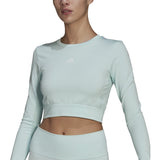 adidas Seamless Cropped Long Sleeve T-Shirt - Womens Training