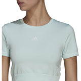 adidas Seamless Fitted Cropped T-Shirt - Womens Training