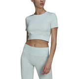 adidas Seamless Fitted Cropped T-Shirt - Womens Training