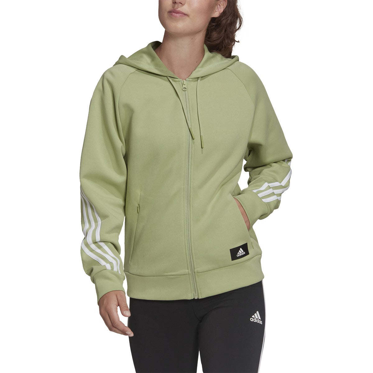 adidas Sportswear Future Icons 3-Stripe Hooded Track Top - Womens Casual