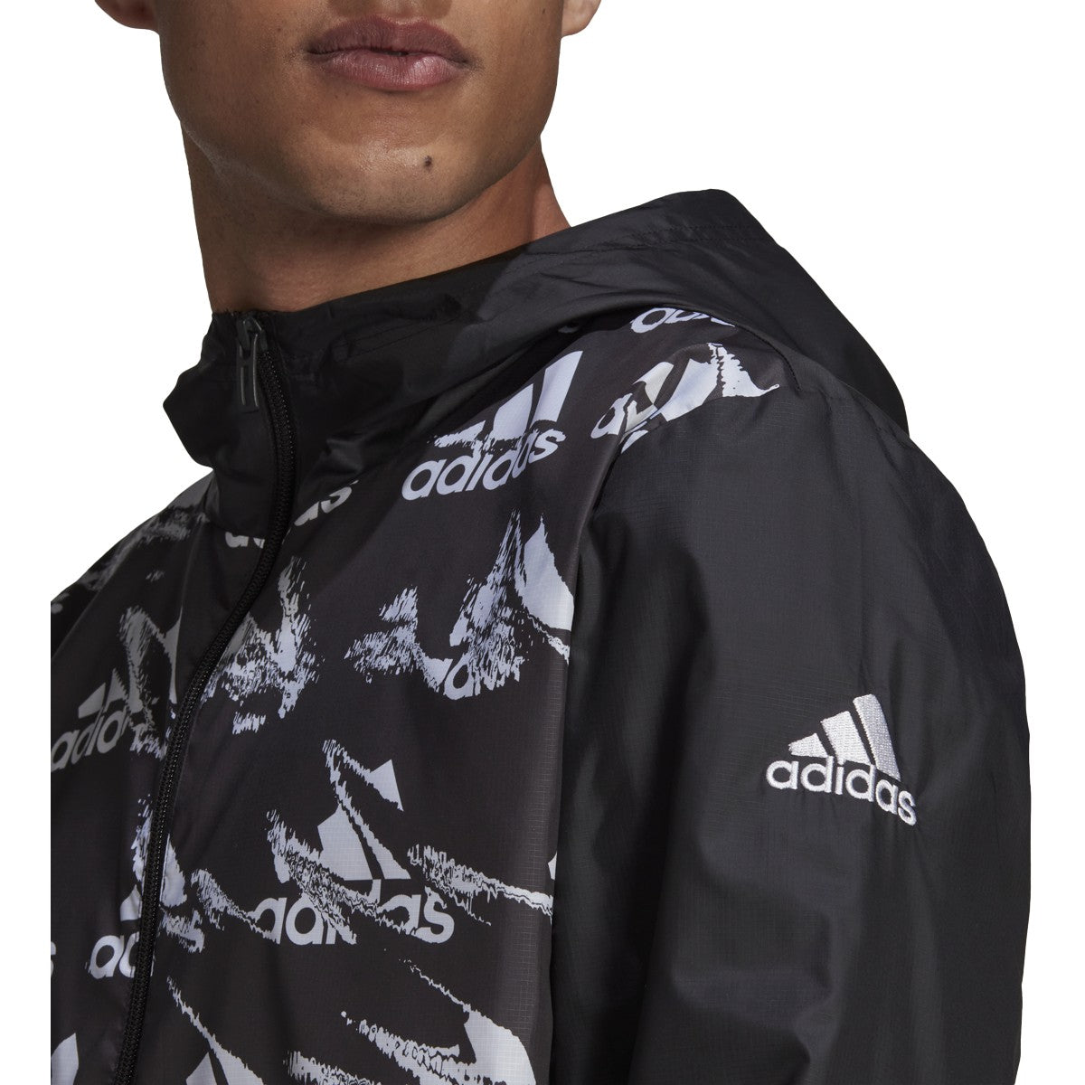 adidas Essentials Brandlove Half-Zip Windbreaker - Mens Casual