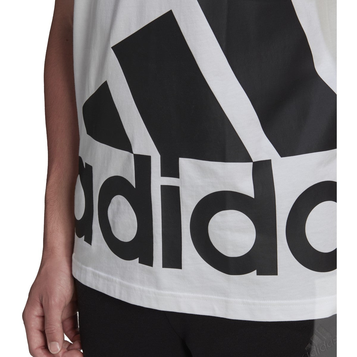 adidas Essentials Giant Logo T-Shirt - Mens Casual