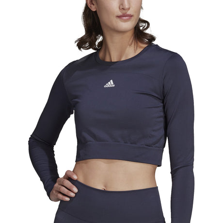 adidas Seamless Cropped Long Sleeve T-Shirt - Womens Training
