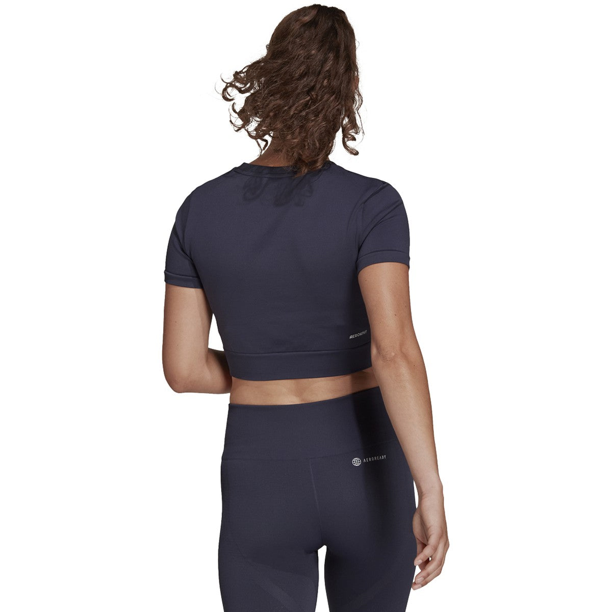 adidas Seamless Fitted Cropped T-Shirt - Womens Training