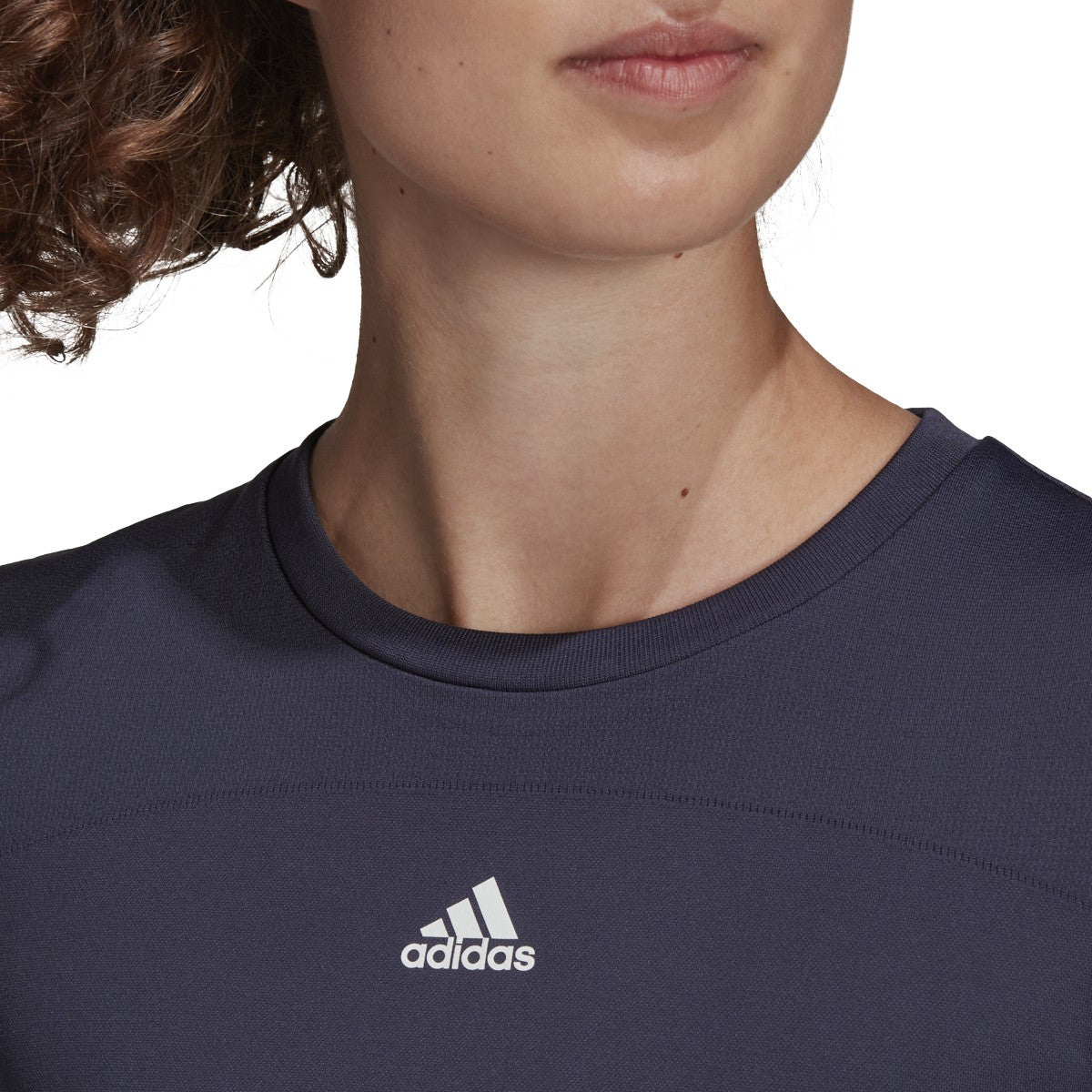 adidas Seamless Fitted Cropped T-Shirt - Womens Training