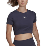 adidas Seamless Fitted Cropped T-Shirt - Womens Training