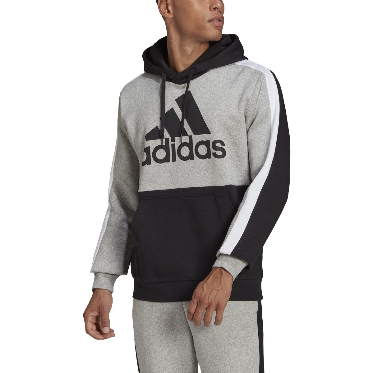 adidas Essentials Colorblock Fleece Hoodie - Mens Casual