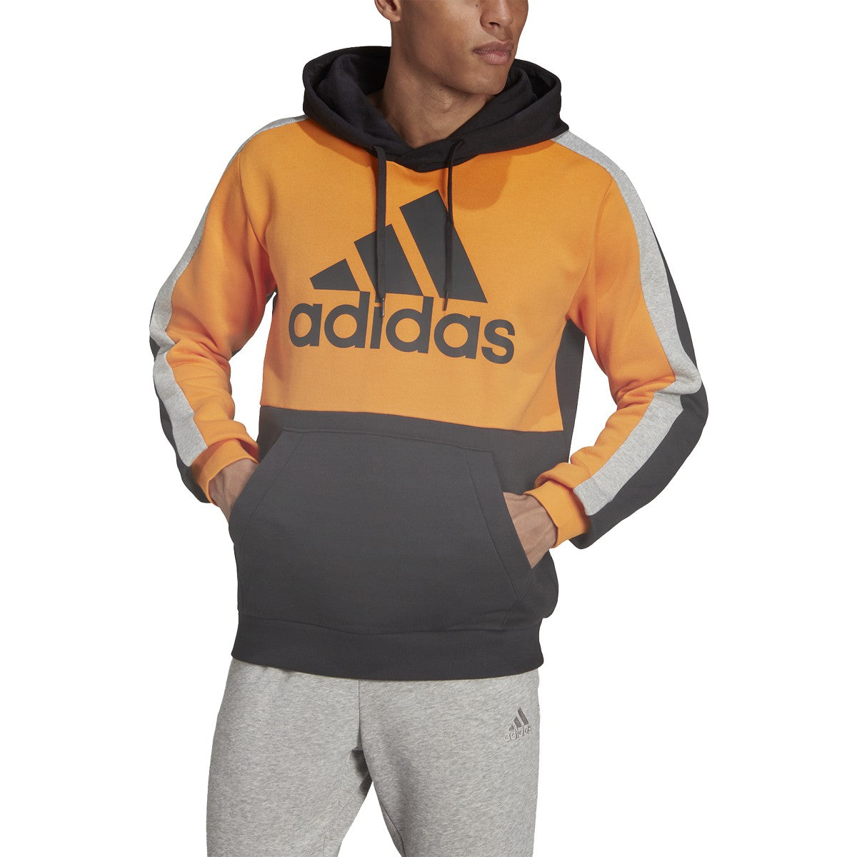 adidas Essentials Colorblock Fleece Hoodie - Mens Casual
