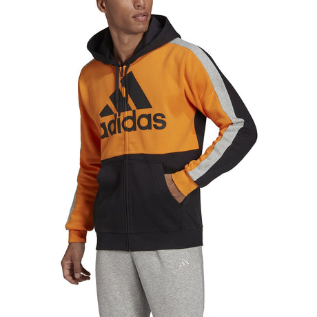 adidas Essentials ColorBlock Full-Zip Hoodie - Mens Casual