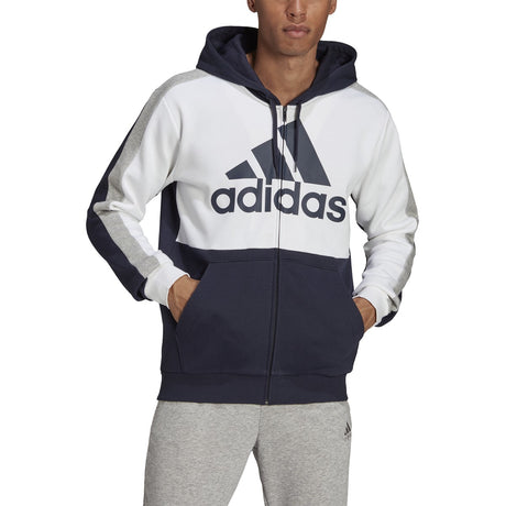 adidas Essentials ColorBlock Full-Zip Hoodie - Mens Casual