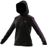 adidas Essentials 3-Stripe Full-Zip Hoodie - Womens Casual