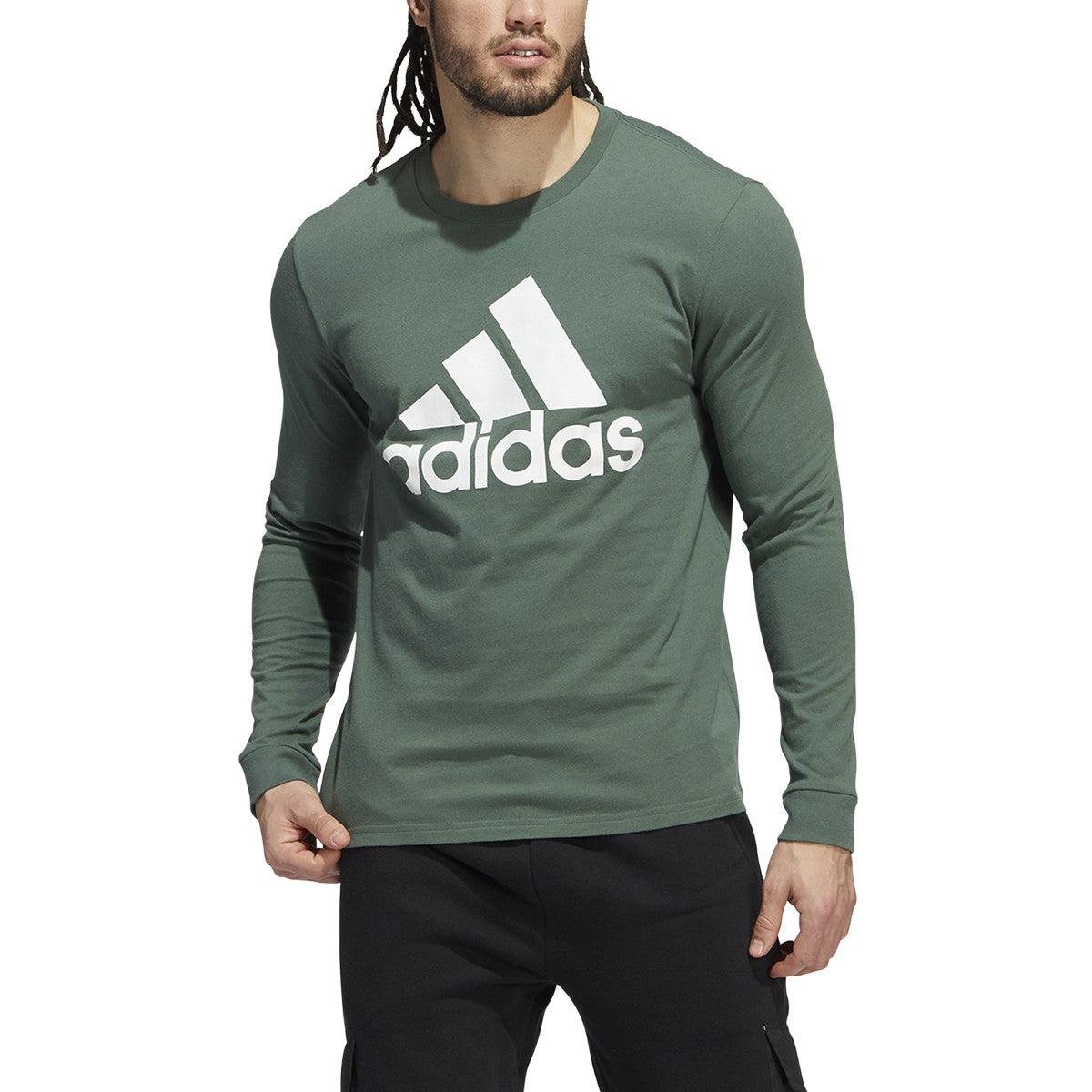 adidas Badge of Sport Longsleeve Tee - Mens Multi-Sport
