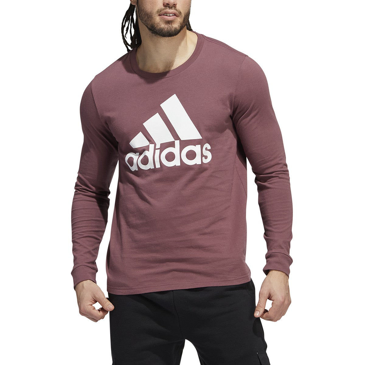 adidas Badge of Sport Longsleeve Tee - Mens Multi-Sport